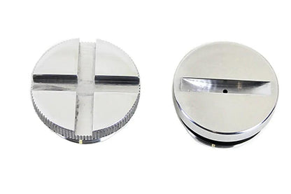 V-Twin Polished Primary Cover Cap Set for Harley Davidson XL Models by V-Twin