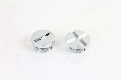 V-Twin Chrome Primary Cover Cap Set for Harley Davidson XL (1971-1976) by V-Twin