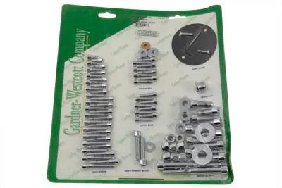 Gardner-Westcott P-80-84 Chrome Allen Style Engine Dress Up Screw Kit for Harley Davidson FXR by Gardner-Westcott