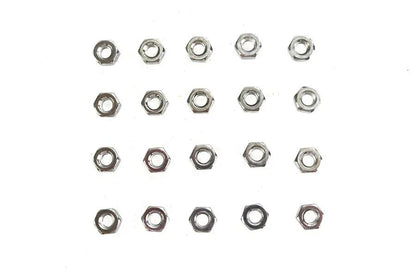 Colony 1/4-Inch-20 Chrome Hex Nut – Standard Unified National Course Thread by Colony