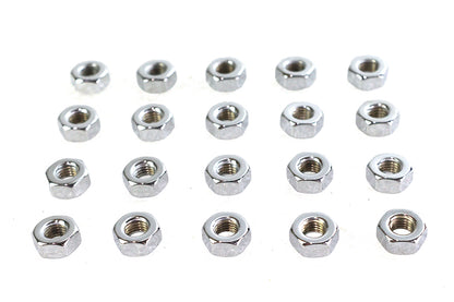Colony Chrome Hex Nut 1/4 inch-28 Fine Thread – Durable USA-Made Fastener