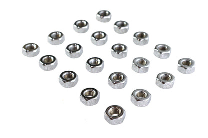 Colony Chrome Hex Nut 1/4 inch-28 Fine Thread – Durable USA-Made Fastener
