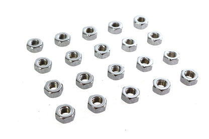 Colony Chrome Hex Nut 1/4 inch-28 Fine Thread – Durable USA-Made Fastener