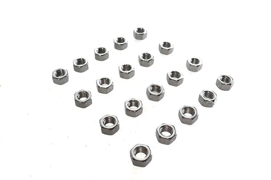 Colony Chrome Hex Nut 3/8 inch-16, Standard Unified National Course Thread by Colony