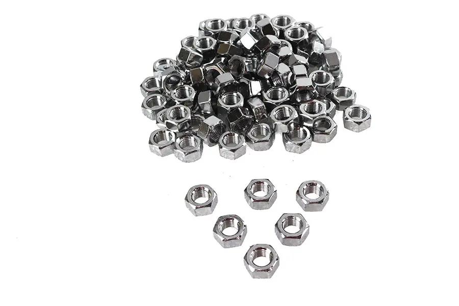 V-Twin Chrome Hex Nuts with 7/16 inch-20 Fine Threads (Part #37-8117T) by V-Twin