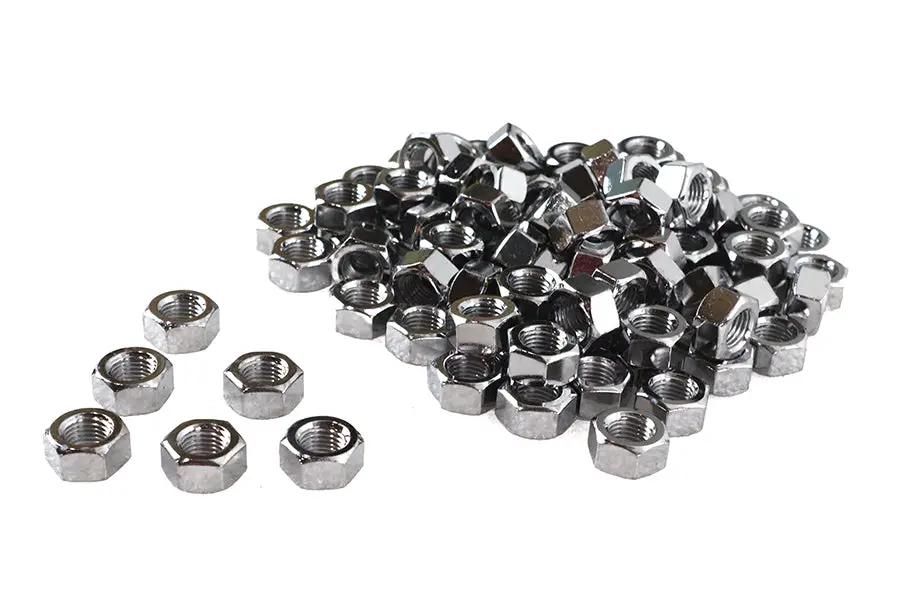 V-Twin Chrome Hex Nuts with 7/16 inch-20 Fine Threads (Part #37-8117T) by V-Twin