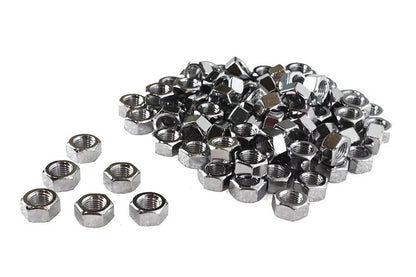 V-Twin Chrome Hex Nuts with 7/16 inch-20 Fine Threads (Part #37-8117T) by V-Twin