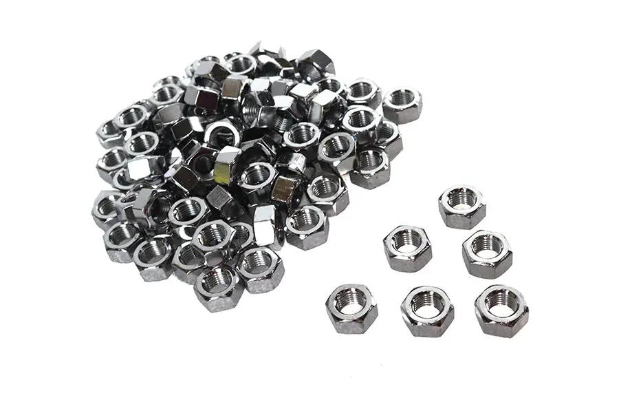 V-Twin Chrome Hex Nuts with 7/16 inch-20 Fine Threads (Part #37-8117T) by V-Twin