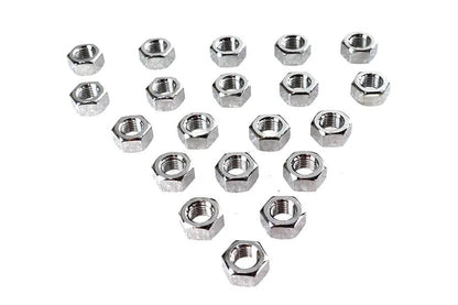 Colony Chrome Hex Nut 7/16 inch-20 Fine Thread, Pack of 10 by Colony