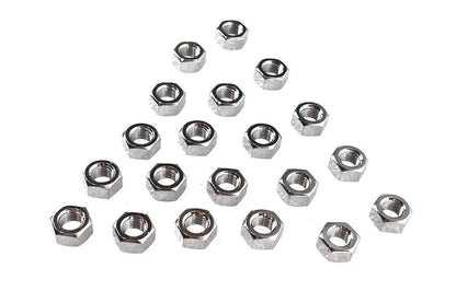 Colony Chrome Hex Nut 7/16 inch-20 Fine Thread, Pack of 10 by Colony
