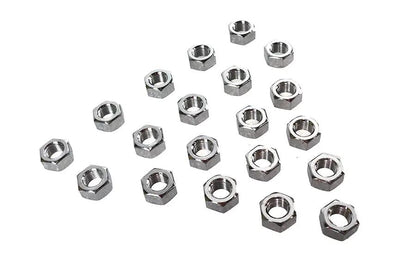 Colony Chrome Hex Nut 7/16 inch-20 Fine Thread, Pack of 10 by Colony