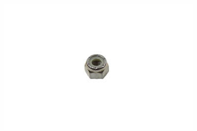 V-Twin Chrome Hex Nut Nyloc 5/16 inch-18 Unified National Course Thread