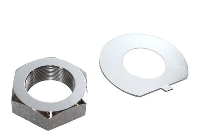 V-Twin Fork Stem Chrome Nut and Lock Washer Kit for Harley Davidson FL Models by V-Twin