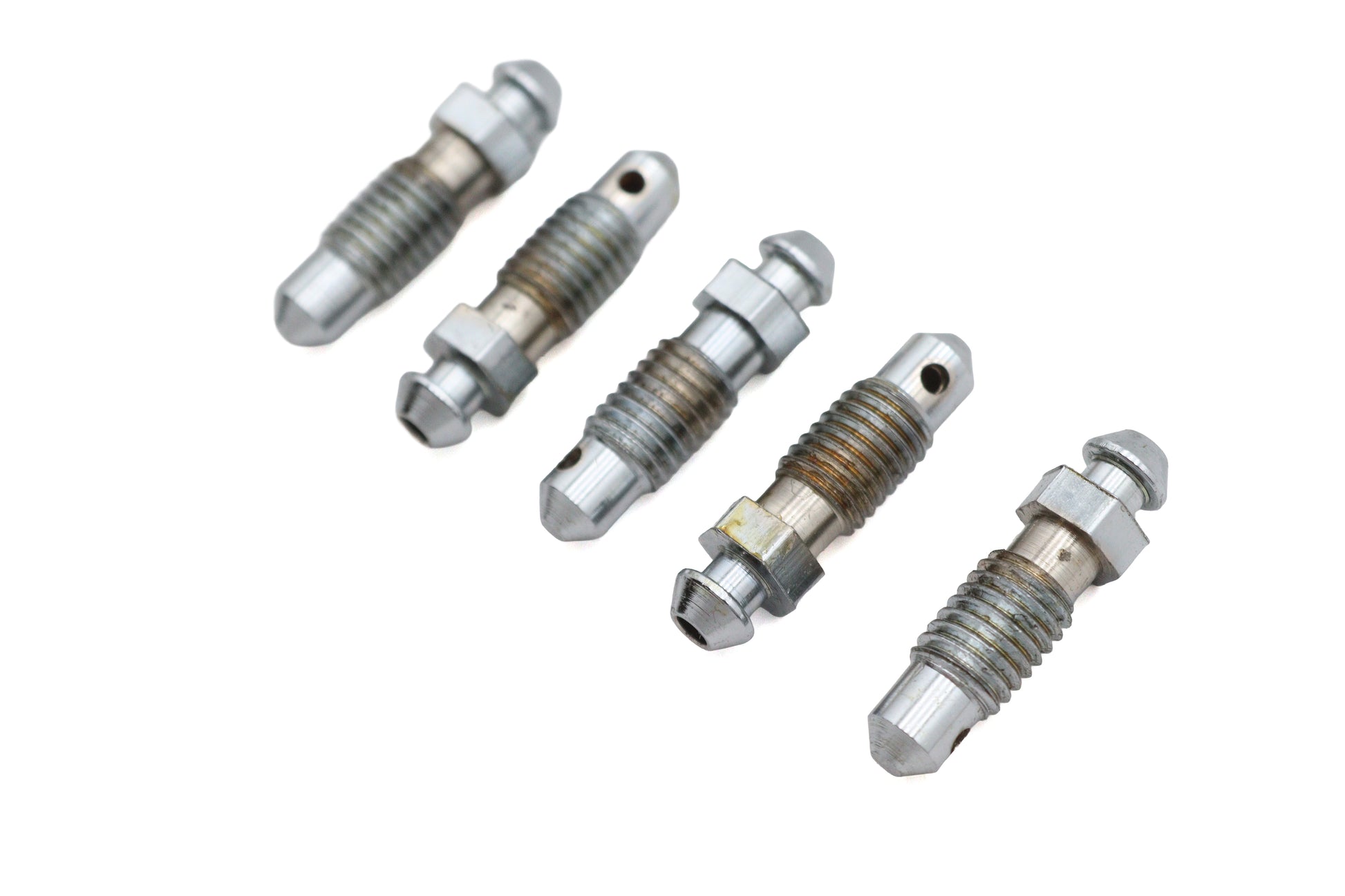 V-Twin Chrome Caliper Bleeder Screw Part 7010C - 1/4 inch-28 Thread