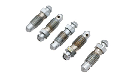 V-Twin Chrome Caliper Bleeder Screw Part 7010C - 1/4 inch-28 Thread