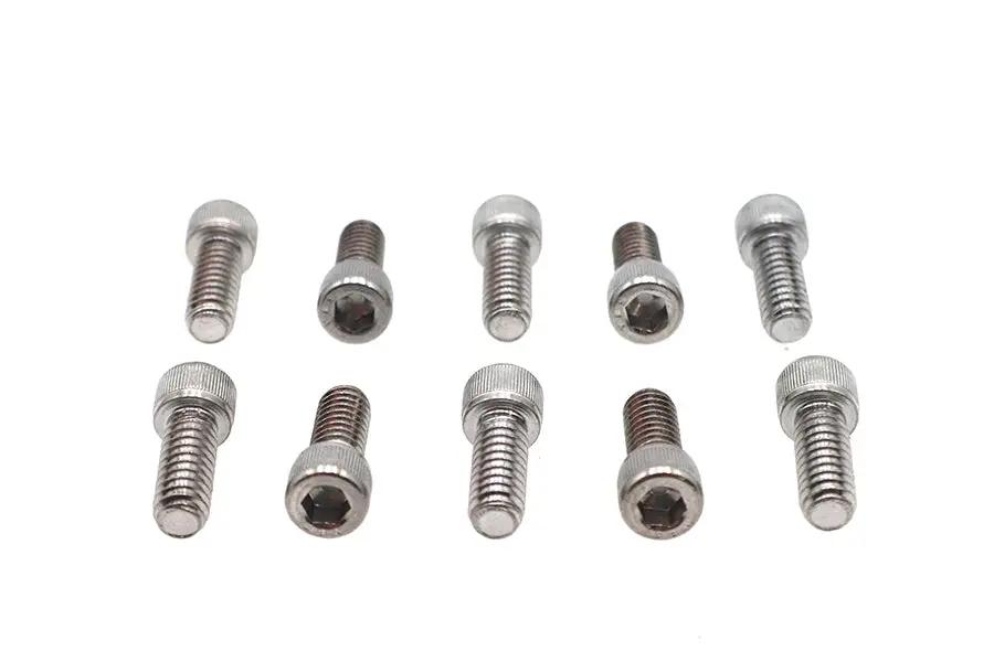 Colony SHC-952 Allen Socket Cap Bolt, 1/4 inch x 5/8 inch, Knurled Chrome Finish by Colony