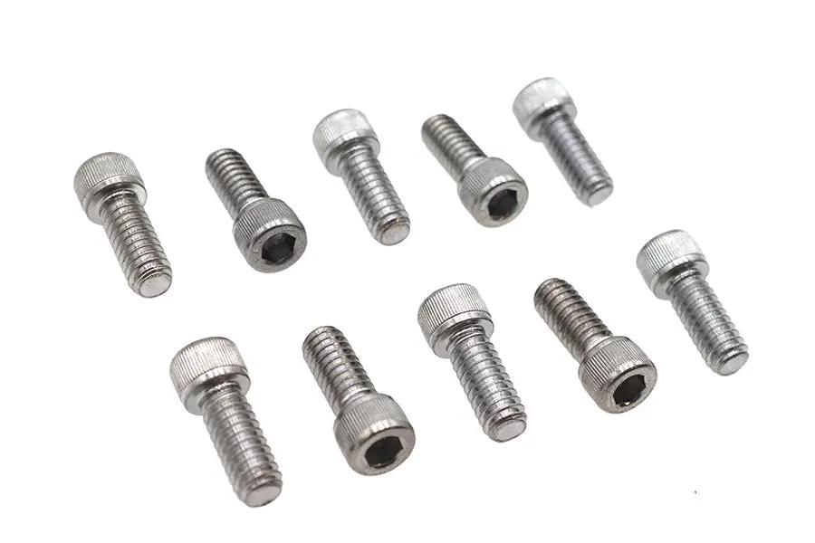 Colony SHC-952 Allen Socket Cap Bolt, 1/4 inch x 5/8 inch, Knurled Chrome Finish by Colony