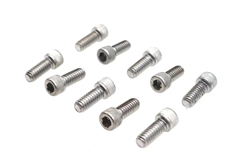 Colony SHC-952 Allen Socket Cap Bolt, 1/4 inch x 5/8 inch, Knurled Chrome Finish by Colony