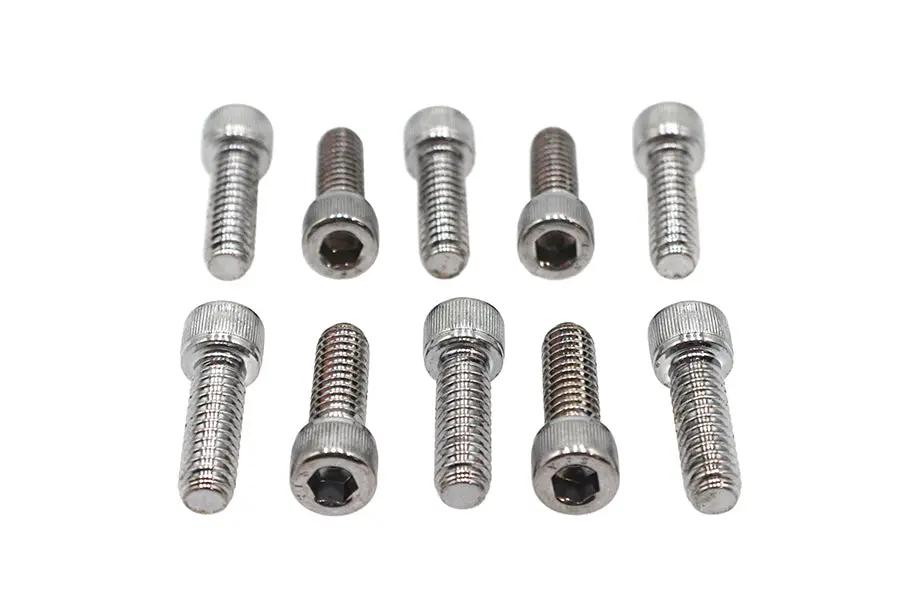 Colony SHC-953 Allen Socket Cap Bolt, 1/4 inch x 3/4 inch, Knurled Chrome Finish by Colony