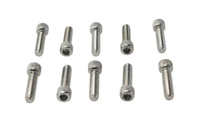 Colony SHC-954 Allen Socket Cap Bolt, 1/4 inch x 7/8 inch, Knurled Chrome Finish by Colony