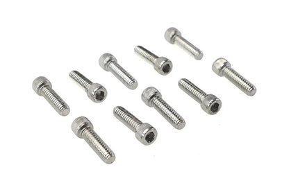 Colony SHC-954 Allen Socket Cap Bolt, 1/4 inch x 7/8 inch, Knurled Chrome Finish by Colony