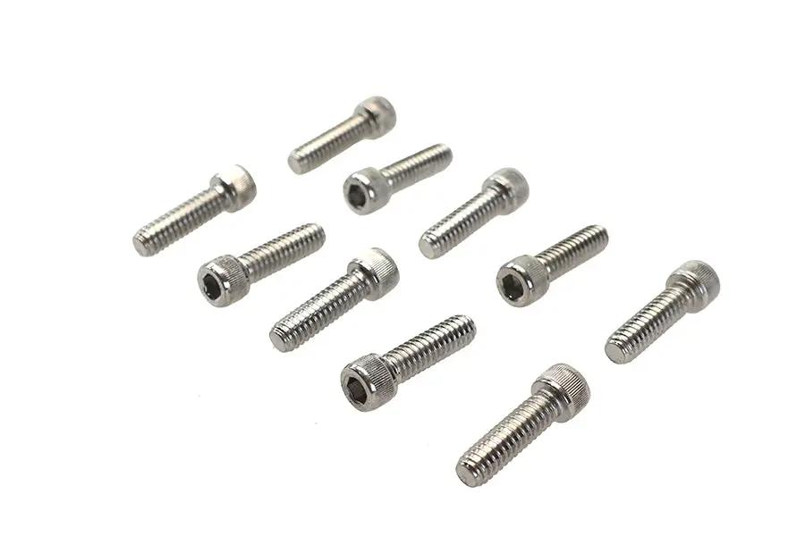 Colony SHC-954 Allen Socket Cap Bolt, 1/4 inch x 7/8 inch, Knurled Chrome Finish by Colony