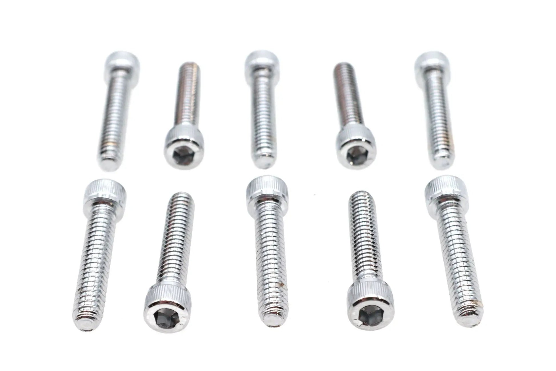 V-Twin Allen Socket Cap Bolt Knurled Chrome 1/4 inch x 1-1/4 inch – Coarse Thread by V-Twin