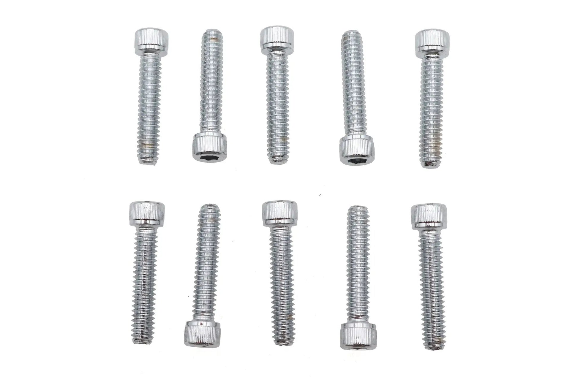 V-Twin Allen Socket Cap Bolt Knurled Chrome 1/4 inch x 1-1/4 inch – Coarse Thread by V-Twin