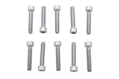 V-Twin Allen Socket Cap Bolt Knurled Chrome 1/4 inch x 1-1/4 inch – Coarse Thread by V-Twin