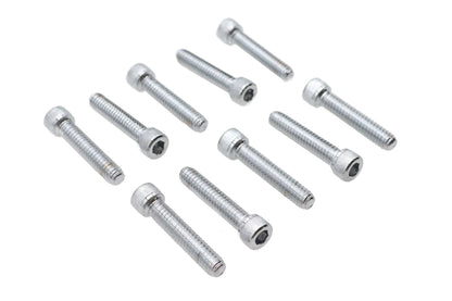 V-Twin Allen Socket Cap Bolt Knurled Chrome 1/4 inch x 1-1/4 inch – Coarse Thread by V-Twin