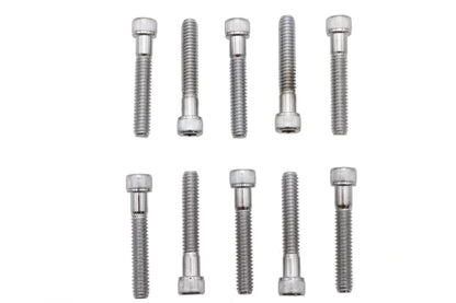 Colony SHC-958 Allen Socket Cap Bolt, 1/4 inch x 1-1/2 inch, Knurled Chrome Finish by Colony