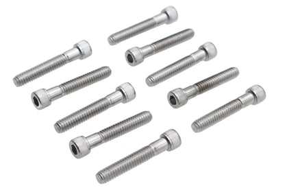 Colony SHC-958 Allen Socket Cap Bolt, 1/4 inch x 1-1/2 inch, Knurled Chrome Finish by Colony