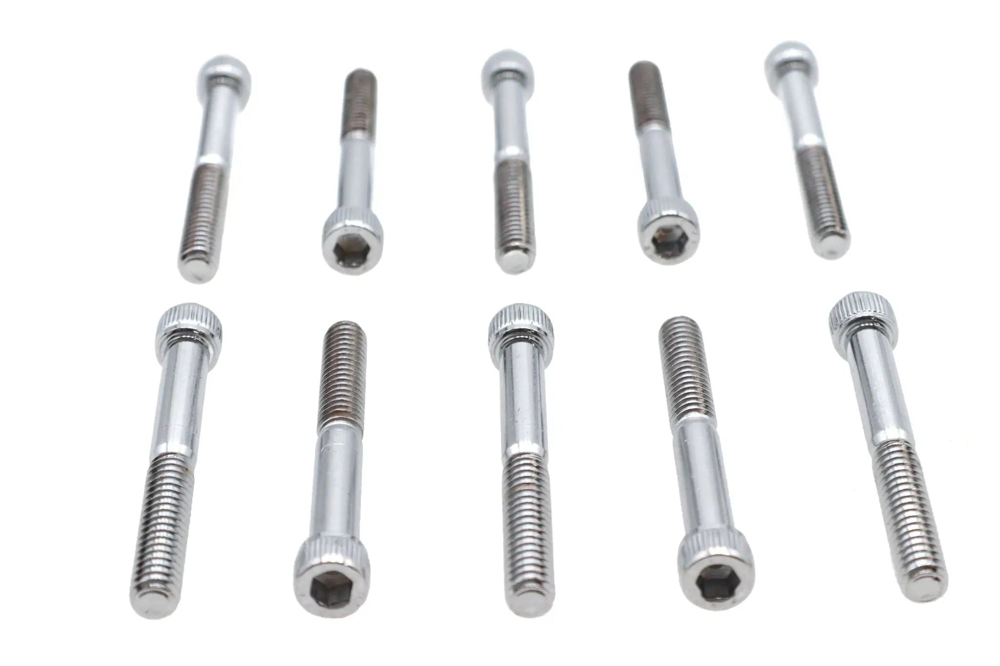 Colony SHC-960 Allen Socket Cap Bolt, 1/4 inch x 2 inch, Knurled Chrome Finish by Colony