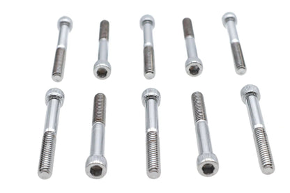 Colony SHC-960 Allen Socket Cap Bolt, 1/4 inch x 2 inch, Knurled Chrome Finish by Colony