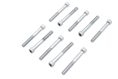 Colony SHC-960 Allen Socket Cap Bolt, 1/4 inch x 2 inch, Knurled Chrome Finish by Colony