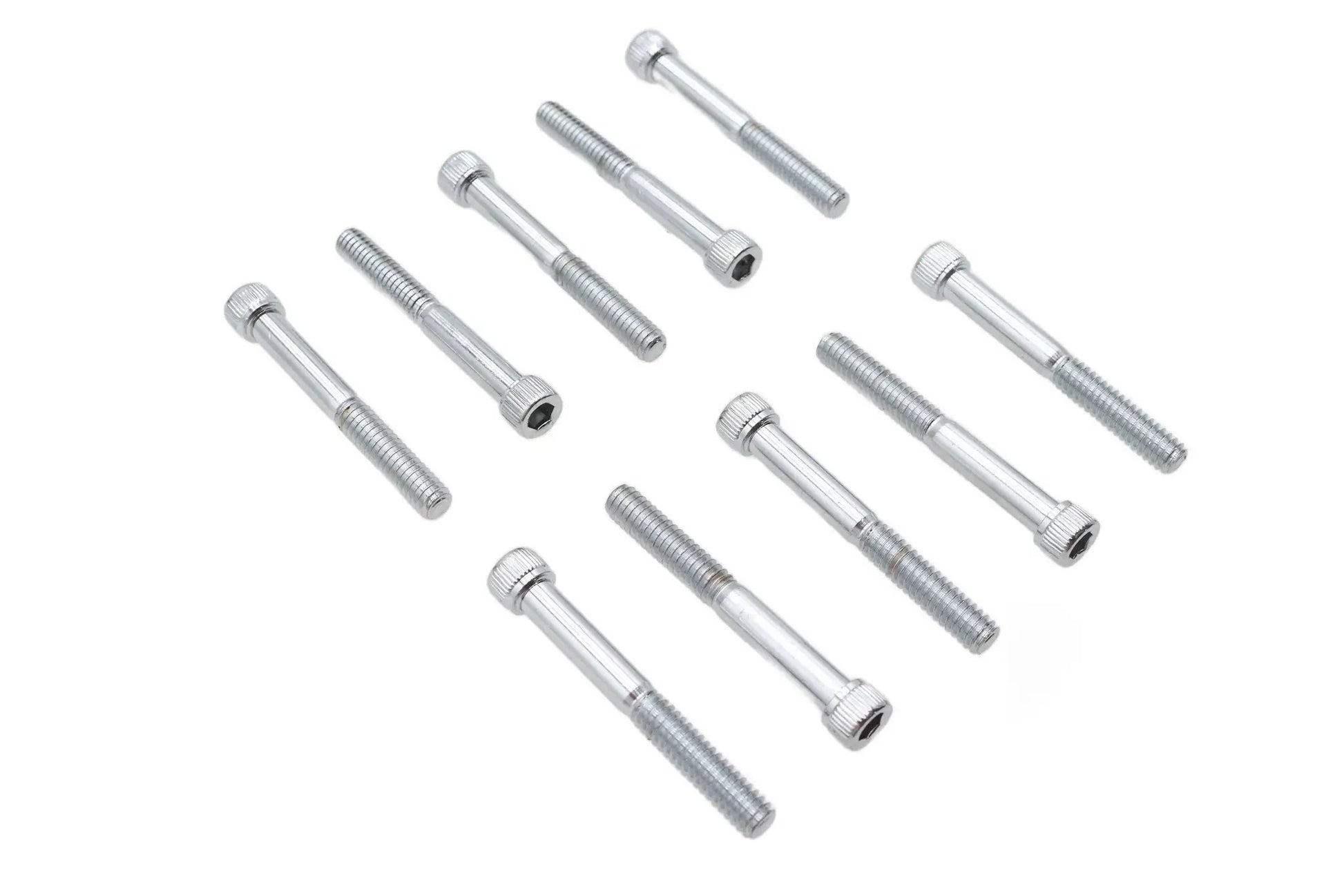 Colony SHC-960 Allen Socket Cap Bolt, 1/4 inch x 2 inch, Knurled Chrome Finish by Colony