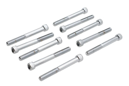 Colony SHC-961 Allen Socket Cap Bolt, 1/4 inch-20 x 2-1/4 inch, Knurled Chrome Finish by Colony