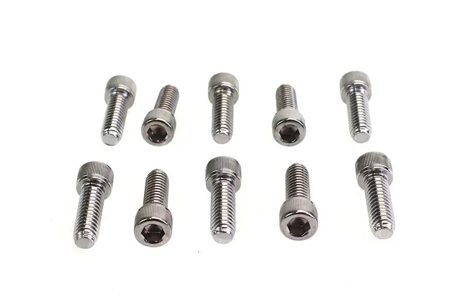 Colony SHC-968 Allen Socket Cap Bolt, 5/16 inch x 7/8 inch, Knurled Chrome Finish by Colony