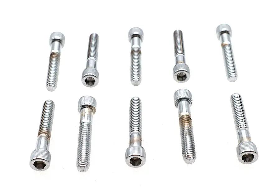 Colony SHC-972 Allen Socket Cap Bolt, 5/16-18 x 1-3/4 inch, Knurled Chrome Finish by Colony