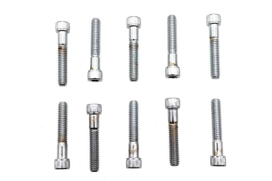 Colony SHC-972 Allen Socket Cap Bolt, 5/16-18 x 1-3/4 inch, Knurled Chrome Finish by Colony