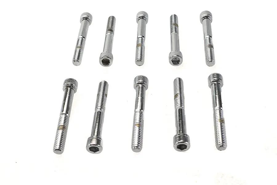 Colony SHC-974 Allen Socket Cap Bolt - 5/16-18 Inch x 2-1/4 Inch, Knurled Chrome Finish by Colony