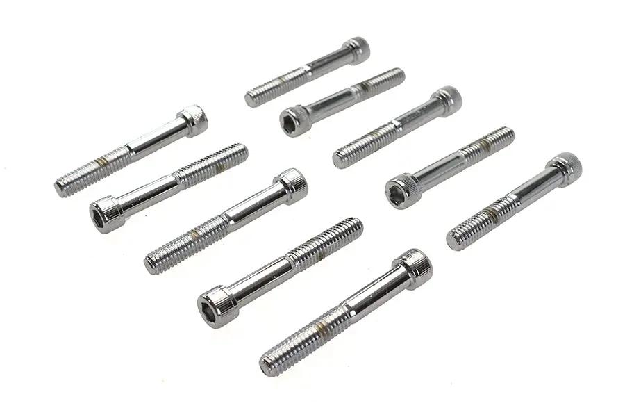 Colony SHC-974 Allen Socket Cap Bolt - 5/16-18 Inch x 2-1/4 Inch, Knurled Chrome Finish by Colony
