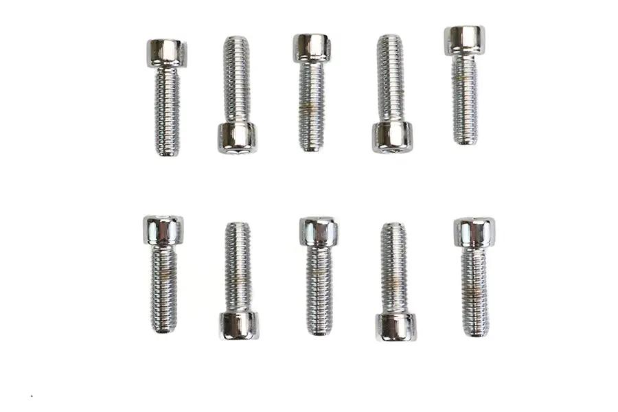 Colony SHC-983 Allen Socket Cap Bolt, 3/8 inch x 1-1/4 inch, Knurled Chrome Finish by Colony