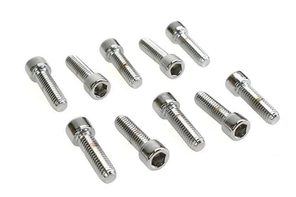 Colony SHC-983 Allen Socket Cap Bolt, 3/8 inch x 1-1/4 inch, Knurled Chrome Finish by Colony