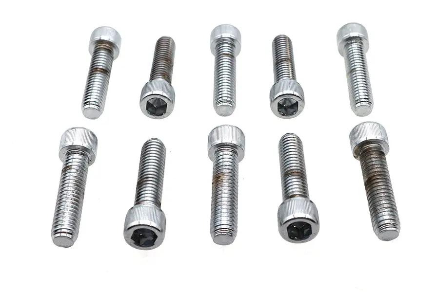 Colony SHC-984 Allen Socket Cap Bolt, 3/8 inch x 1-1/2 inch, Knurled Chrome Finish by Colony