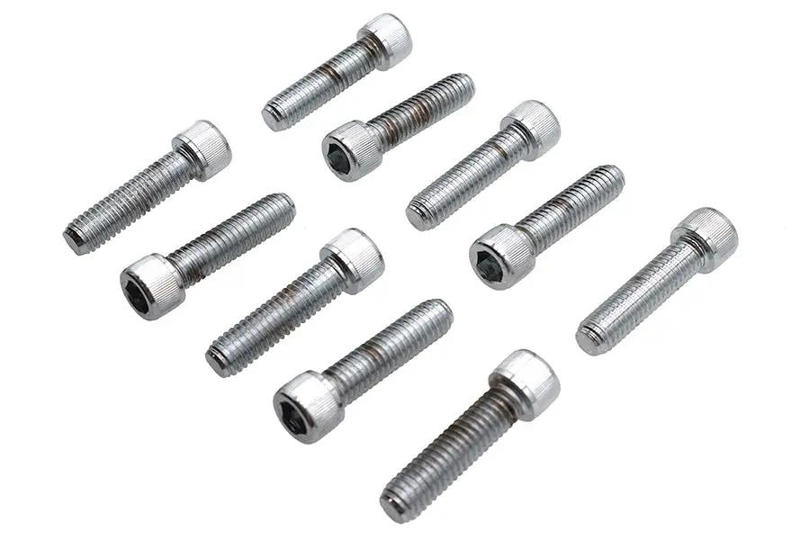 Colony SHC-984 Allen Socket Cap Bolt, 3/8 inch x 1-1/2 inch, Knurled Chrome Finish by Colony