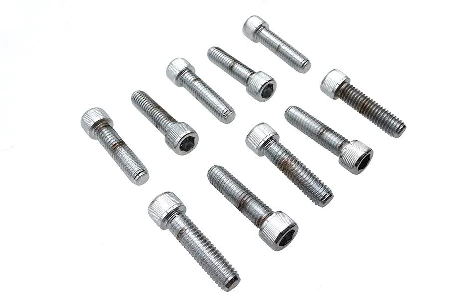 Colony SHC-984 Allen Socket Cap Bolt, 3/8 inch x 1-1/2 inch, Knurled Chrome Finish by Colony
