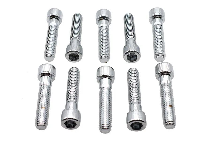 Colony SHC-985 Allen Socket Cap Bolt, 3/8 inch x 1-3/4 inch, Knurled Chrome Finish by Colony