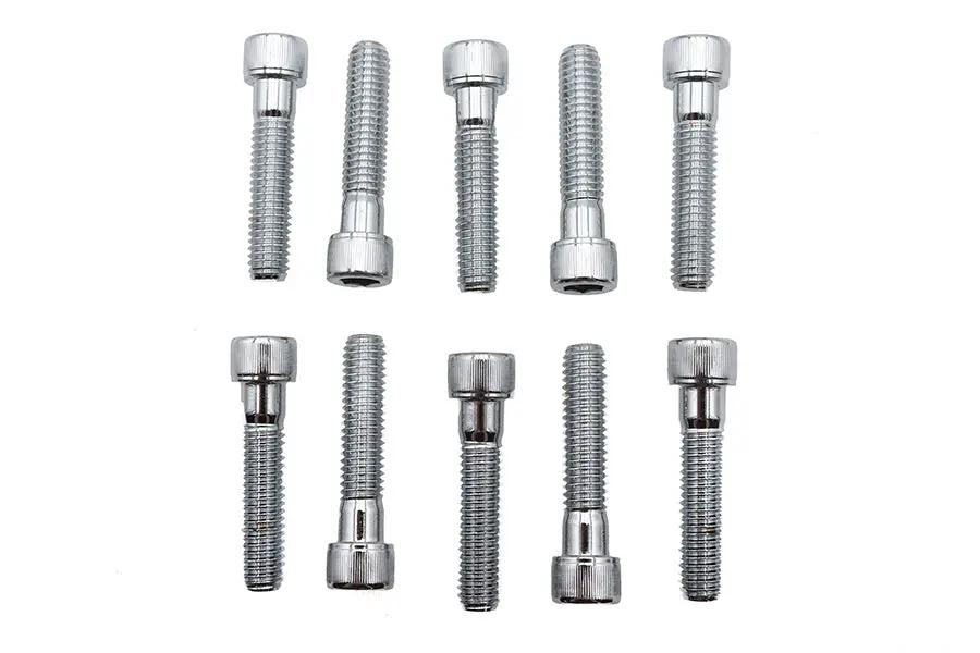 Colony SHC-985 Allen Socket Cap Bolt, 3/8 inch x 1-3/4 inch, Knurled Chrome Finish by Colony