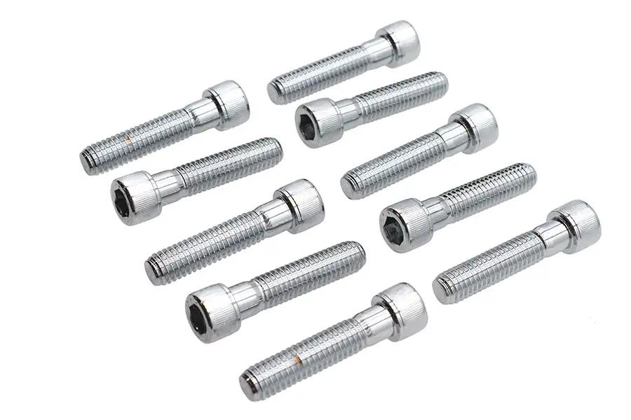 Colony SHC-985 Allen Socket Cap Bolt, 3/8 inch x 1-3/4 inch, Knurled Chrome Finish by Colony